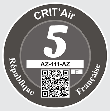 Tout savoir sur la vignette crit'air : File Vignette Crit Air De Categorie 5 Svg Wikimedia Commons
