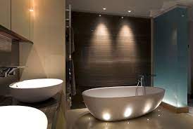 Bath Lighting Wood Bathroom Sleek Bathroom Bathroom Recessed Lighting Small Remodel
