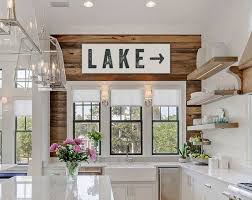 Lake Sign Large Canvas Art Lake House Decor By Laurenmaryhome Kitchen Design European Home Decor Home