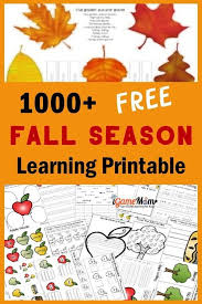 Free Fall Themed Printable For Kids Over 1000 Pages In 2020 Kids Learning Activities Printable Activities For Kids Free Online Learning Resources