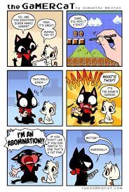Thegamercat Gamer Cat Fun Comics Cute Comics