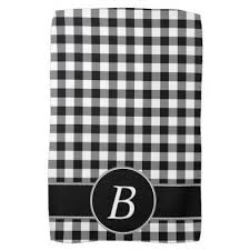 Black And White Checkered Kitchen Towels Black And White Gingham Monogram Kitchen Towel Zazzle Com Monograms Diy Black And White Monogram Gifts
