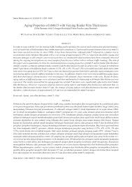 Akta pengangkutan jalan 1987 (akta 333) dan peraturan lalulintas 1958 kelas, daftar dan lesen kenderaan motor dan pemandu. Pdf Aging Properties Of Hmb15 With Varying Binder Film Thicknesses