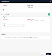 So, $30 to $150 in this case. Payment Options Zoho Forms User Guide