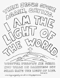 The ancient rome pages are good for stories of jesus. Jesus Is The Light Of The World Coloring Pages Coloring Home