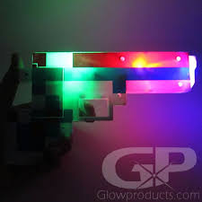 Led Light Up Pixel Blaster 8 Bit Toy Gun Blaster Glowproducts Com