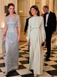 Kate Wears Ice Blue Jenny Packham Gown To Paris Gala Kate Middleton Style Kate Middleton Style Royal Dresses Middleton Style