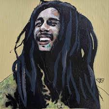 ▷ Painting Bob Marley by G.C.Popartist