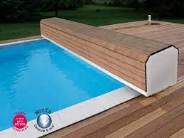 L'acier est un matériaux solide. Volet Automatique De Securite Abriblue Banc Surf System Pour Piscine Enterree Marchedelapiscine Com
