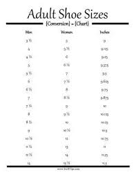 Convert Men And Womens Shoe Sizes Into Inches With This