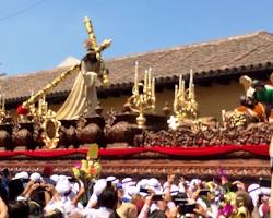 Image of Semana Santa procession in Guatemala Lake Atitlan