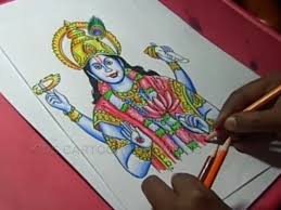 How To Draw Lord Vishnu Color Drawing For Kids Video Dailymotion How to draw a beautiful and realistic pencil shading sketch of lord narasimha lord vishnu avtar. how to draw lord vishnu color drawing for kids