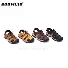 الحل الامثل للصيف والراحة التي لا توصف خلى طلعاتك ع مزاجك حذاء صيفى رجالي من suoniao جلد أصلي مضاد للماء مع ضبا birkenstock birkenstock florida shoes