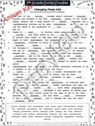 Последние твиты от studies weekly (@studiesweekly). Changing Times Cloze Fill In Blank 22 Social Studies Weekly No Prep