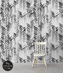 Black And White Herringbone Peel And Stick Wallpaper Messy Herringbone Removable Wallpaper Peel And Stick Wall Covering Herringbone Wall 131 In 2020 Herringbone Wall Wallpaper Herringbone Wallpaper