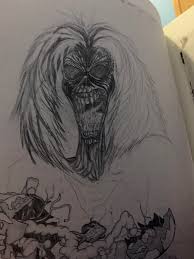 He's canonized for his music, but nirvana's kurt cobain was interested in visual art long before he picked up a guitar. Kurt Cobain If Nirvana S Drawing Of Eddie Ironmaiden