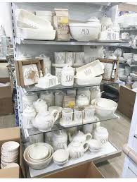 If I Saw This Display At Home Goods I Think I Would Throw A Party Rae Dunn Collection Rae Dunn Farmhouse Kitchen Decor