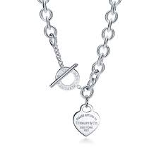 This length is popular for adding pendants which will hang over a crew neck. Return To Tiffany Heart Tag Toggle Necklace In Silver Tiffany Co