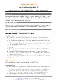 Accountant Assistant Resume Samples Qwikresume