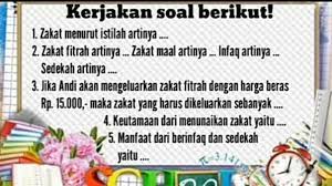 Zakat fitrah dikenal sebagai zakat jiwa. Tolong Dong Kakpelajaran Pai Zakat Infaq Dan Sedekah Brainly Co Id