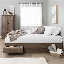 Finger pulls make sure drawers open easily. Prepac King Mate S Platform Storage Bed With 6 Drawers Drifted Gray Dbk 8400 K Rona