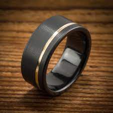 What Is A Black Zirconium Wedding Ring Black Zirconium Wedding Ring Zirconium Wedding Ring Mens Wedding Bands