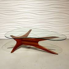 Adrian Pearsall Wood And Glass Coffee Table 1950s Glass Coffee Table Decor Mid Century Glass Coffee Table Pearsall