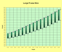 Height To Weight Chart Men Large Frame
