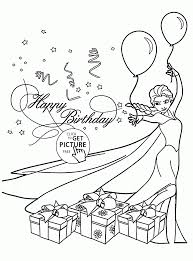 Happy Birthday Card Printable Coloring Happy Birthday Card With Elsa Coloring Page For Kids Holiday Coloring Pages Printabl Happy Birthday Coloring Pages Birthday Coloring Pages Elsa Coloring Pages