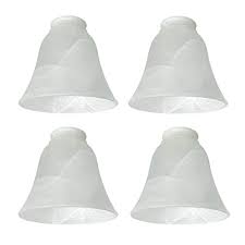 Ceiling light replacement glass shades. Buy 4 Pack Ceiling Fan Light Covers Transitional Style Replacement Bell Shaped Glass Shade Ceiling Fan Replacement Globes Alabaster 4 3 4 Online In Turkey B08mqgww2l