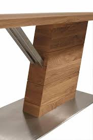 Saulentisch Ausziehbar 160 200x77x95cm Acerro Rustikale Asteiche Massiv Casade Mobila