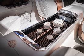The Vision Mercedes Maybach Ultimate Luxury Even Includes An Internal Tea Service Console Mercedes Maybach Luxury Car Interior Maybach