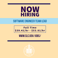 If you have a spare room, an apartment or a house, you can offer it to tourists visiting salt. Slcgov On Twitter Slc Job Opening Software Engineer Team Lead Salt Lake City Information Management Services Full Time 39 41 Hr To 53 81 Hr To Learn More About The Software Engineer Team Lead Position And To