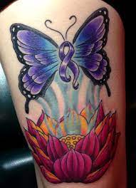 Change Colors And Make Butterfly More 3d And It S A Contender For Dad S Memorial Tatto Awareness Ribbons Tattoo Tattoos For Dad Memorial Flower Tattoo Shoulder