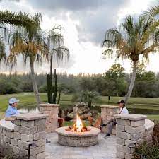 Hgtv On Instagram Brian And Mika From 100 Day Dream Home Are Hometogether By Their Backyard Fire Pit Tell Us How Y Fire Pit Backyard Backyard Fire Backyard