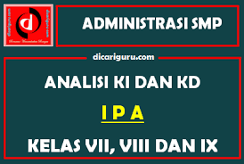 Format analisis skl, ki dan kd mata pelajaran : Analisis Ki Dan Kd Ipa Smp Kelas 7 8 Dan 9 Dicariguru Com