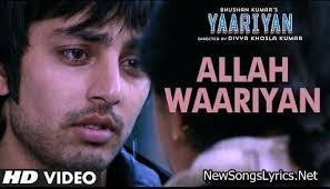 Allah Waariyan Song Lyrics Hindi Movie Song Youtube Songs Bollywood Music Videos