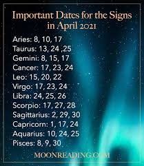 Special zodiac jewelry tips for 2021: Important Dates For The Signs In April 2021 Lipstick Alley