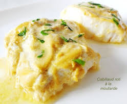 Cabillaud Roti A La Moutarde Recette Recettes De Cuisine Cuisine Cuisine Poisson