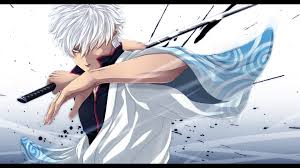 Katana Weapons Gintama Red Eyes Short Hair Sakata Gintoki Anime Anime Boys White Hair Japanese Clothes Swords Hair In Face Splashes Wallpaper 1920x1080 299191 Wallpaperup