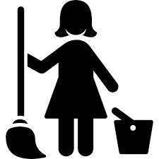 Cleaning Lady Free Vector Icons Designed By Freepik Free Icons Logo Silhouette Cleaning Icons