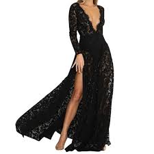 Coudre une robe longue style kimono très facile ! Femmes Robe Longue Dentelle Maxi Robe Sexy Elegant Longueur Etage Robe De Soiree Robe De Bal Noir Noir Cdiscount Pret A Porter
