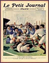 Polo de présentation de l'équipe de france de rugby, en version bleu marine, pour la saison 2020/2021, que portent les joueurs en dehors du terrain. Art Print Rugby Cup Final France V England 1921 Poster Print Etsy Rugby Cup Rugby Art Rugby