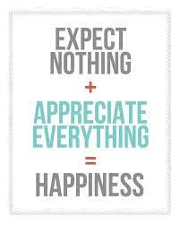 Well you're in luck, because here. Quotes About Happiness Expect Nothing Appreciate Everything Happiness Free Printable From Landeel Quotess Bringing You The Best Creative Stories From Around The World