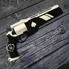 Ace Of Spades Hand Cannon From Destiny Forsaken 3d Printed Etsy Hand Cannon Cannon Plastic Glue