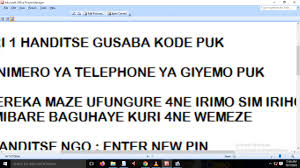 Please i want to get my puk back. Puk Code Unlock Easly On Mtn Rwanda Youtube