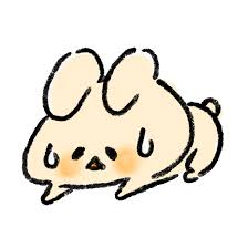 暑くて汗が止まらないうさぎのイラスト | ゆるくてかわいい無料イラスト・アイコン素材屋「ぴよたそ」