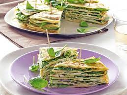 Mettere un po' di besciamella sul fondo della pirofila e poi procedete mettendo uno strato di crespelle di ceci. Club Sandwich Di Crepes Ai Ceci Con Spinacini Sale Pepe