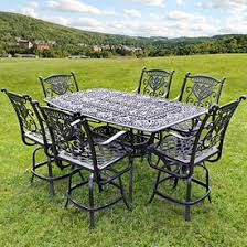Bases are available in single pedestal styles for smaller tables, or in multiple column. Bar Height Patio Furniture Family Leisure