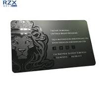 UV Spot 0.76mm Thickness CR80 Plastic PVC Matte Finish with Glossy logo  Gift Loyalty Card